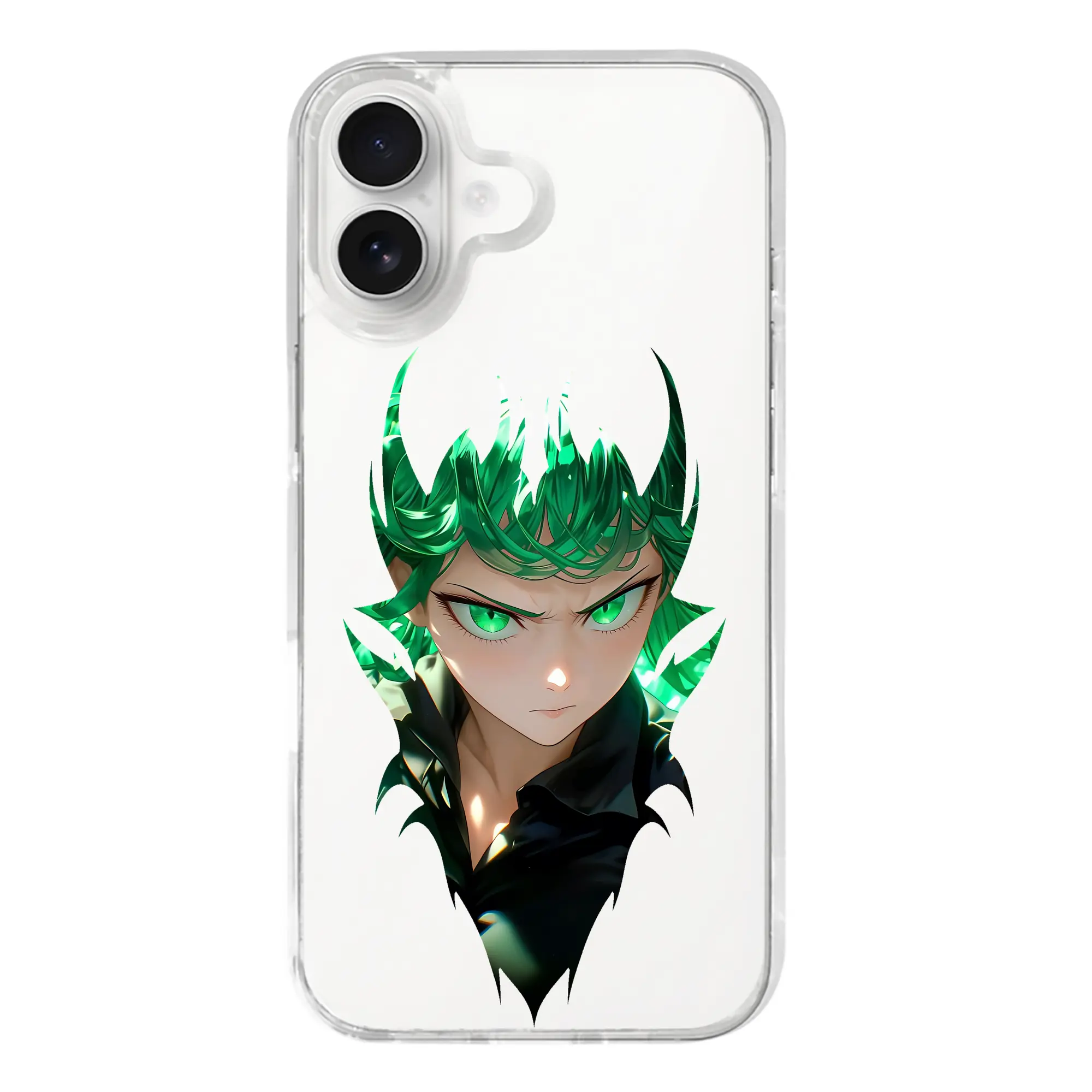 ワンパンマン グッズ 戦慄のタツマキ - iPhone 17シリーズ 透明スマホケース – 薄型・耐衝撃・精密フィット保護カバー